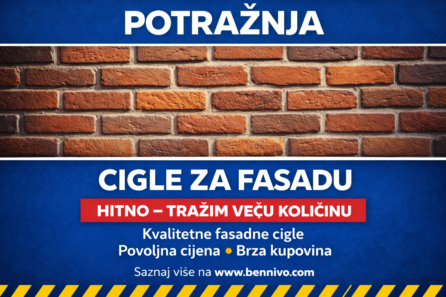 Potražnja – Tražim cigle za fasadu