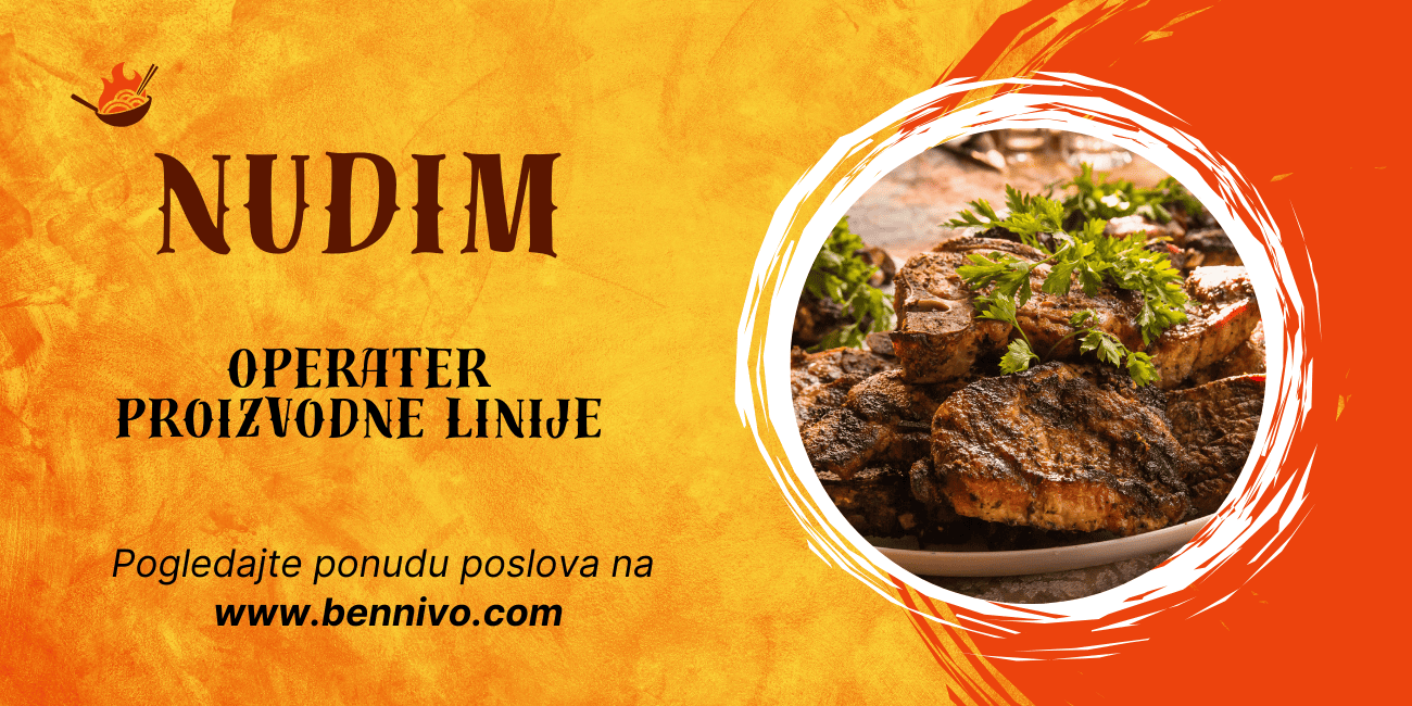 Nudim posao – Operater proizvodne linije