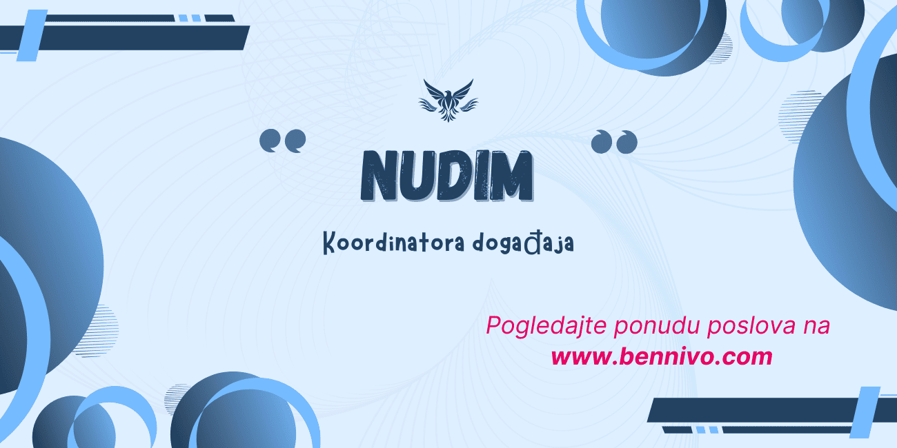 Nudim posao – Koordinator događaja