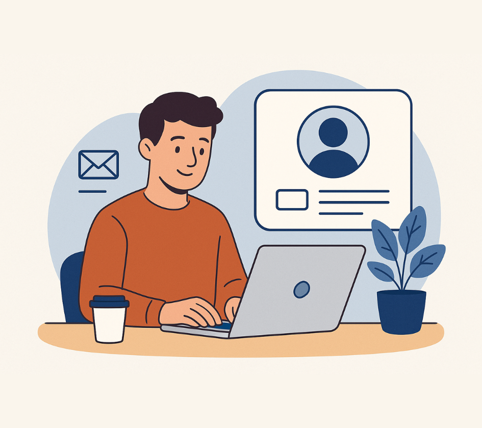 Slika stranice za registraciju kupaca